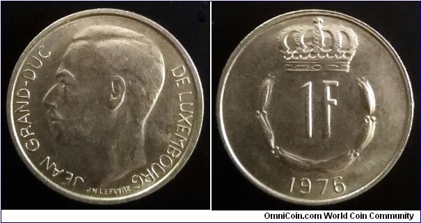 Luxembourg 1 franc. 1976 (II)