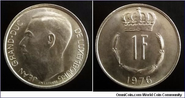 Luxembourg 1 franc. 1976 (III)