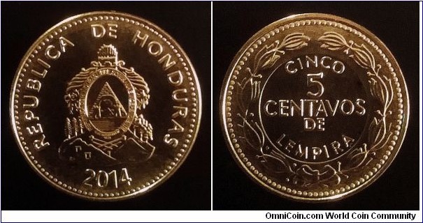 Honduras 5 centavos. 2014