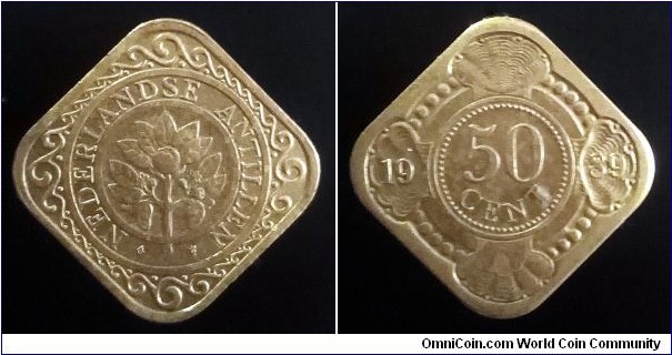 Netherlands Antilles 50 cents. 1989 (VIII)
