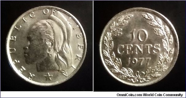 Liberia 10 cents. 1977