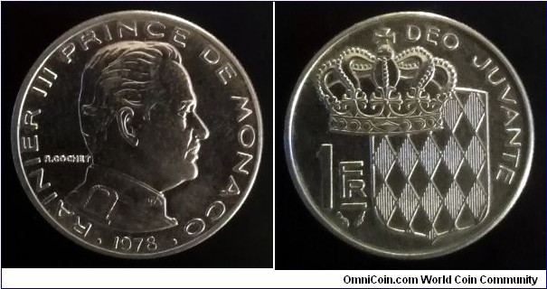 Monaco 1 franc. 1978 (III)