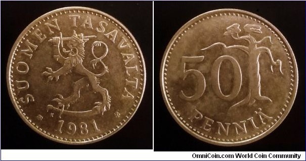Finland 50 pennia. 1981 K (II)