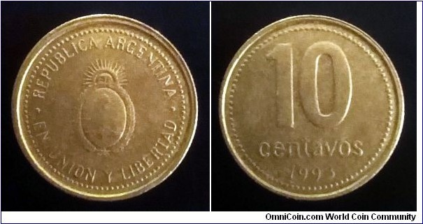 Argentina 10 centavos. 1993 (II)