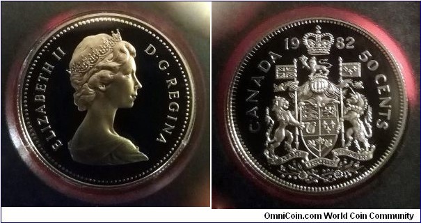 Canada 50 cents. 1982, Proof.