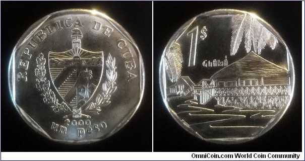 Cuba 1 peso. 2000