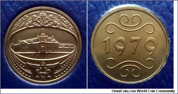 Royal Dutch Mint token from Netherlands Antilles 1979 mint set.