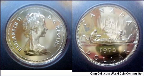 Canada 1 dollar. Proof-like from 1978 mint set.