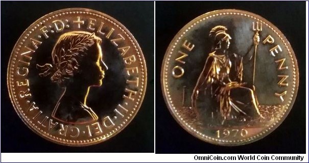 1970 Proof penny.