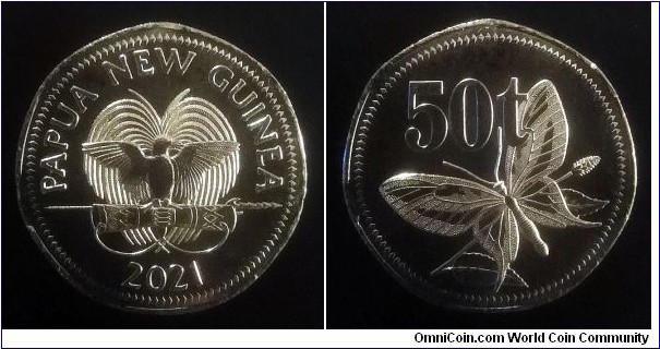 Papua New Guinea 50 toea. 2021