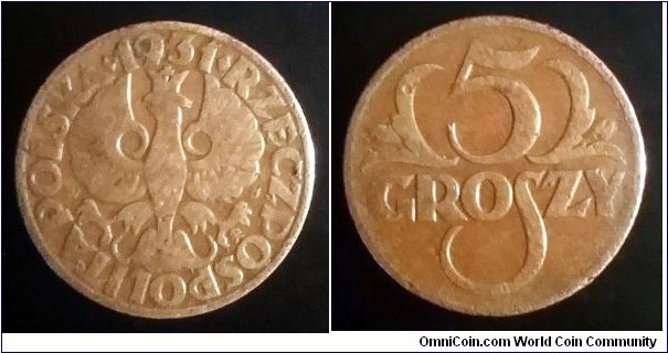 Poland 5 groszy. 1931