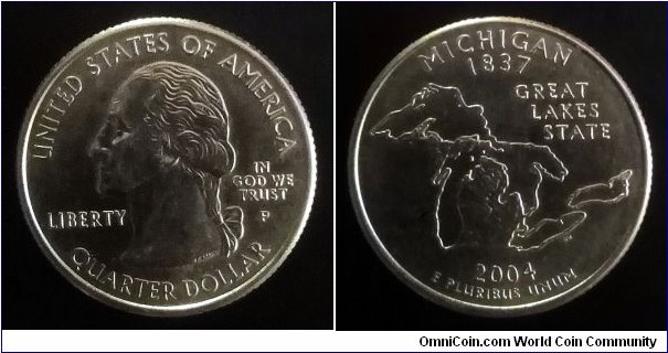 2004 P State quarter - Michigan