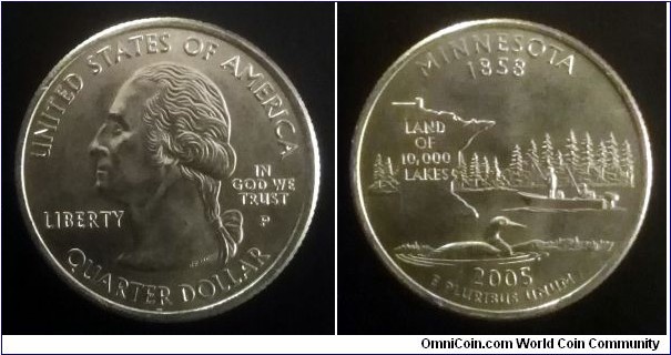 2005 P State quarter - Minnesota