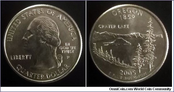 2005 P State quarter - Oregon