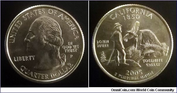 2005 P State quarter - California (II)