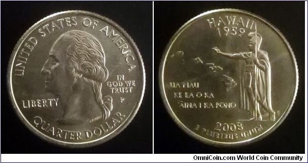 2008 P State quarter - Hawaii