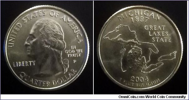 2004 P State quarter - Michigan (II)