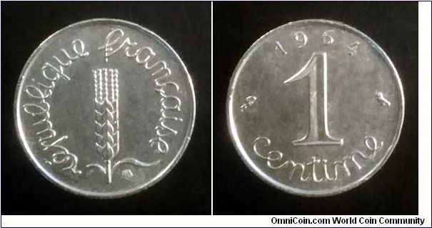 France 1 centime. 1964 