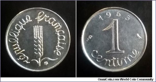 France 1 centime. 1965                                  (II)