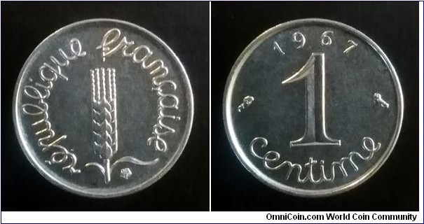 France 1 centime. 1967 (III)