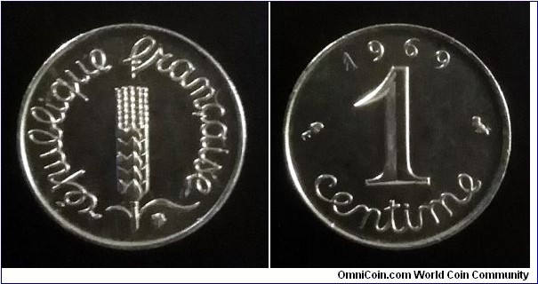 France 1 centime. 1969