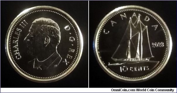 Canada 10 cents. 2023