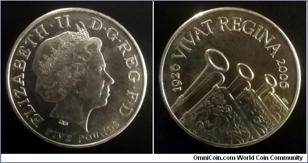 5 pounds. 2006, 80th Anniversary of the birth of Queen Elizabeth II.