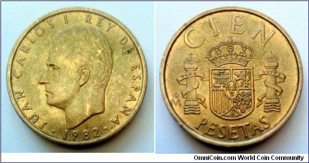 Spain 100 pesetas. 1982