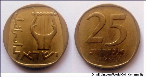 Israel 25 agorot. 1975 (5735) III