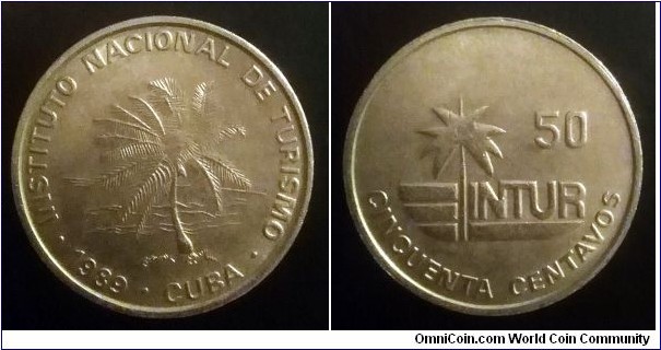 Cuba 50 centavos. 1989