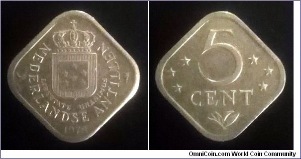 Netherlands Antilles 5 cents. 1978 (II)