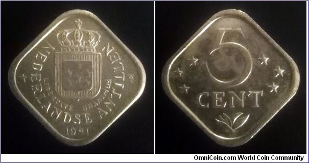 Netherlands Antilles 5 cents. 1981 (II)