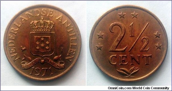 Netherlands Antilles 2 1/2 cent. 1971 (II)