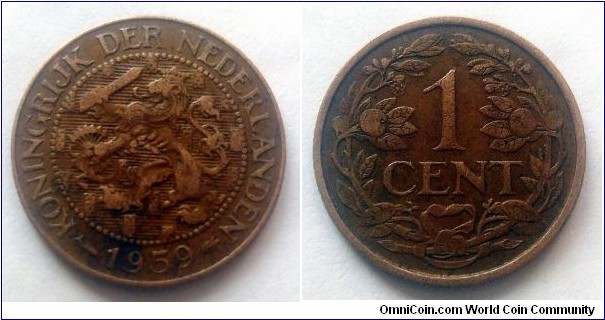 Suriname 1 cent. 1959