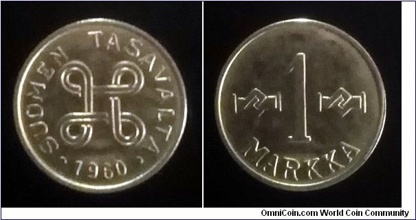 Finland 1 markka. 1960