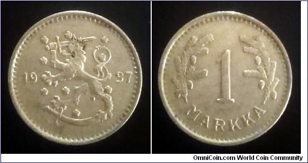 Finland 1 markka. 1937