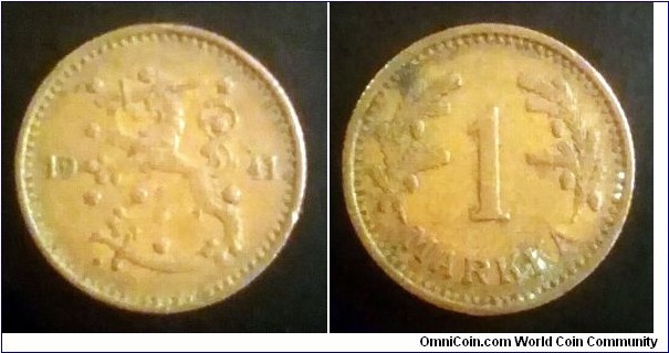 Finland 1 markka. 1941 (II)