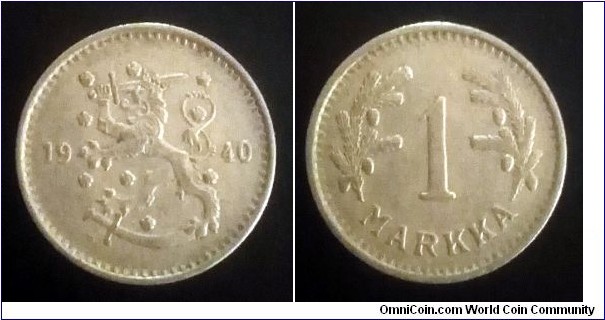 Finland 1 markka. 1940