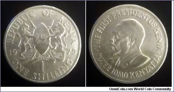 Kenya 1 shilling. 1975 (III)