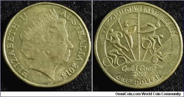 Australia 2018 1 dollar. Commemorating Commonwealth Games in Gold Coast. 1 out of 4. NCLT. Pulled from circulation. Mintage: 450,000