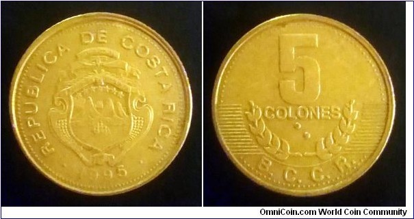 Costa Rica 5 colones. 1995