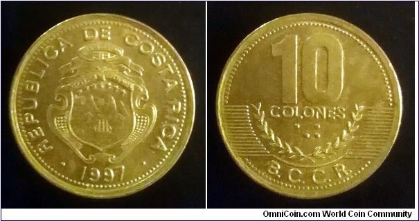 Costa Rica 10 colones. 1995