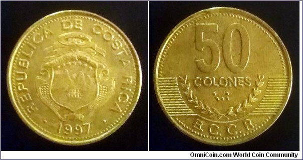 Costa Rica 50 colones. 1997