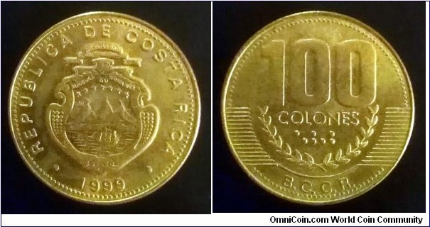 Costa Rica 100 colones. 1999