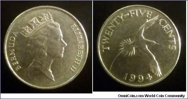 Bermuda 25 cents. 1994