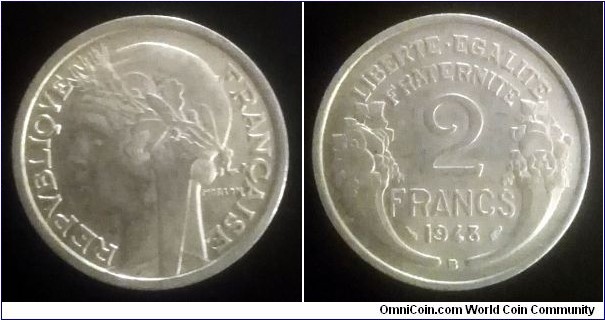 France 2 francs. 1948 B (II)