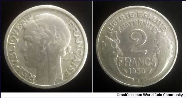 France 2 francs. 1950 B (II)