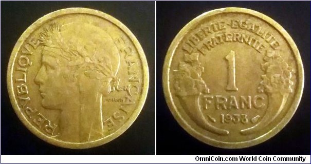 France 1 franc. 1938 (II)