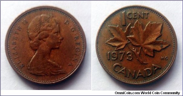 Canada 1 cent. 1973