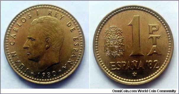 Spain 1 peseta. 1980 (1981) 1982 FIFA World Cup